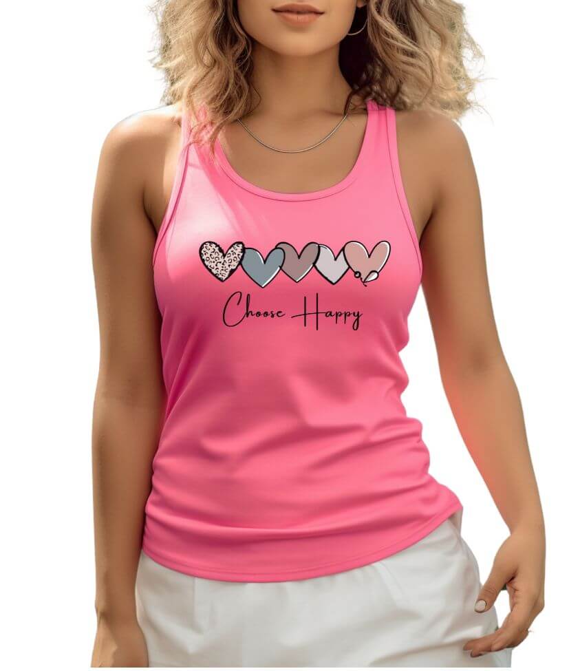 choose happy | tank top