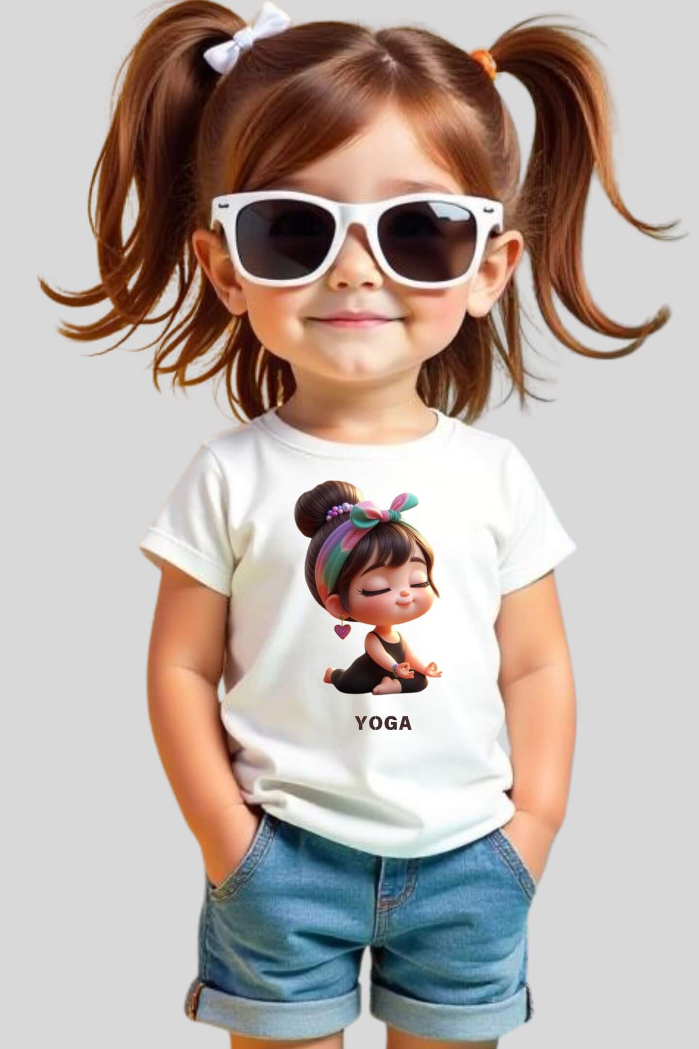 cute yoga | tee | girls