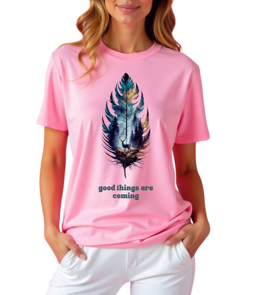 beautiful forest leaf | oversized T