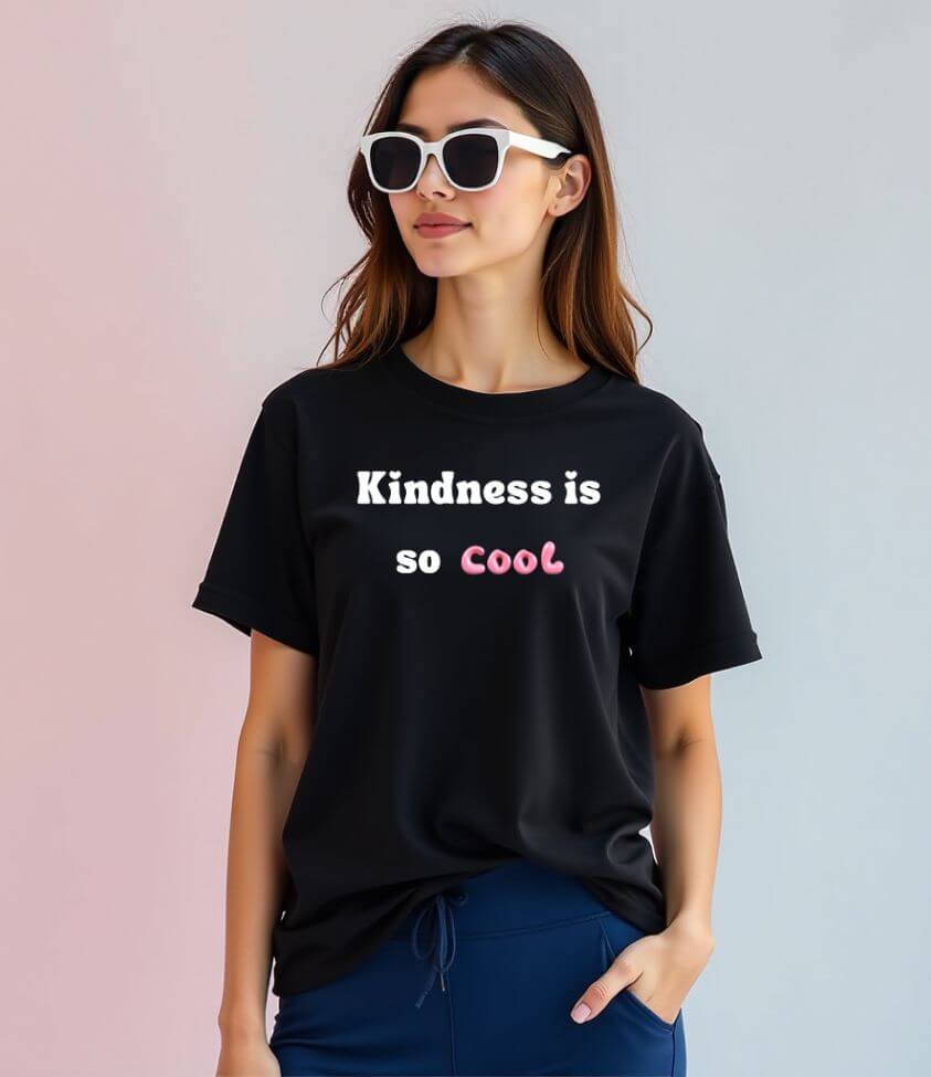 kindness is so cool | oversized