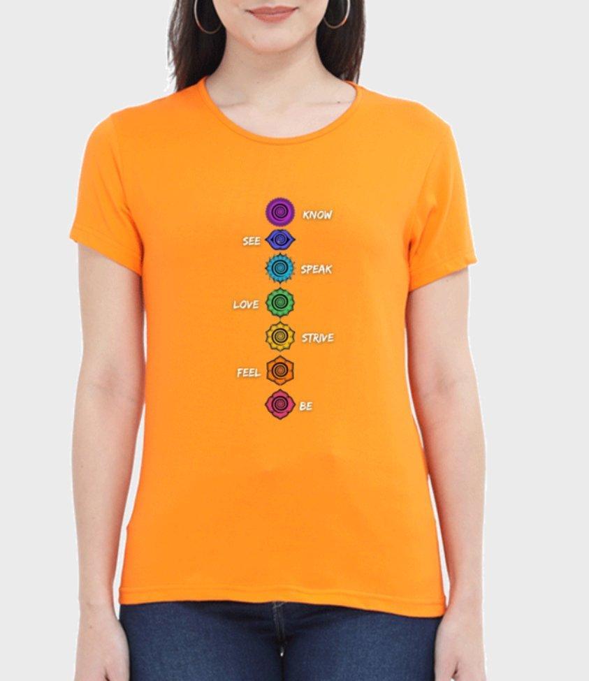 chakras | womens tee - sunny buttons