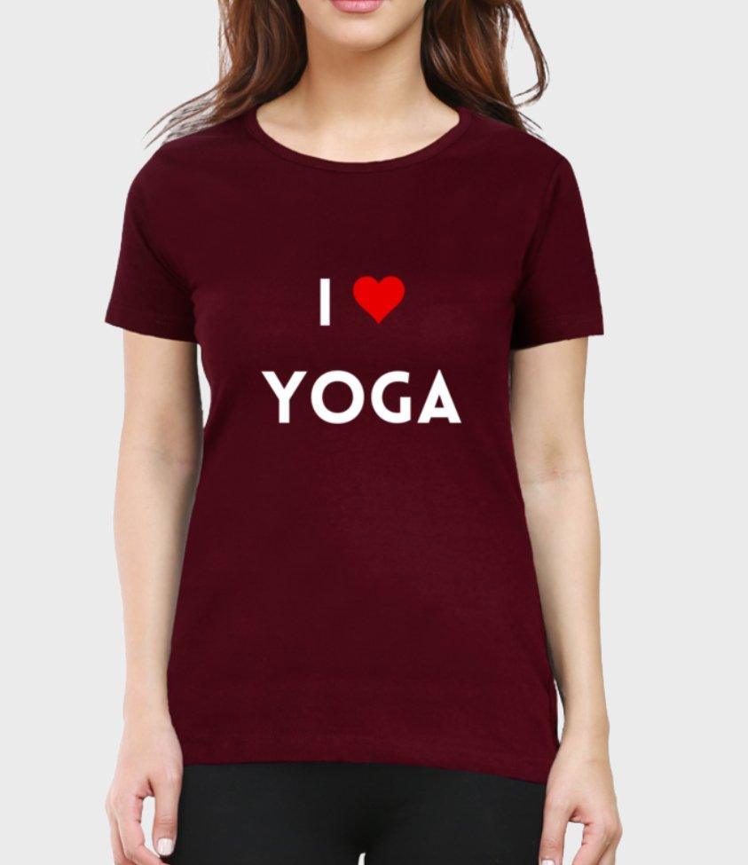 Yoga Tee for womens - sunny buttons