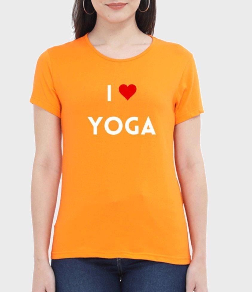 Yoga Tee for womens - sunny buttons