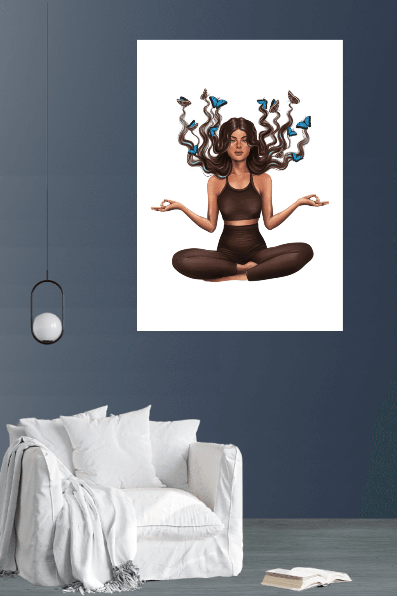 girl doing yoga | poster