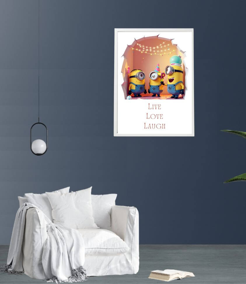 3D | minions | art frame