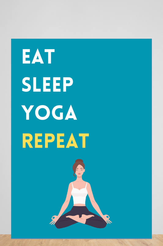 eat sleep yoga repeat | poster