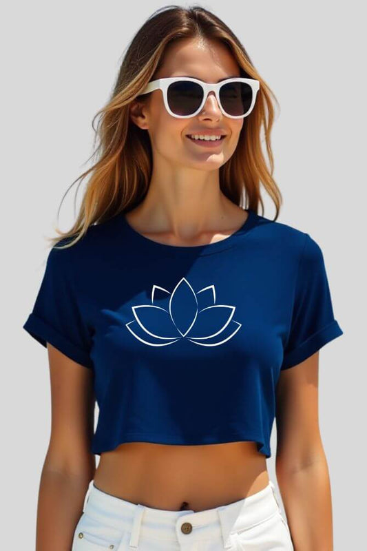 cute lotus | crop top