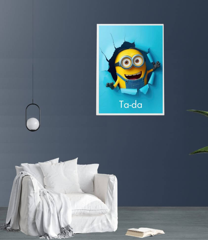 3D | cute minion | wall art