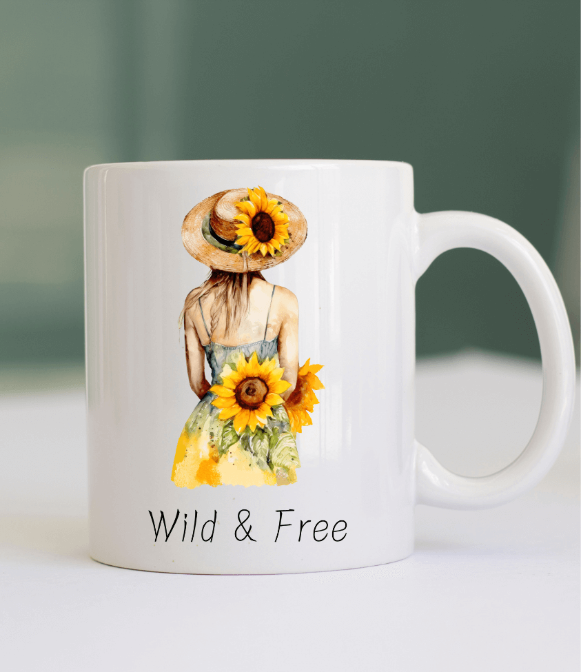 wild & free | coffee mug