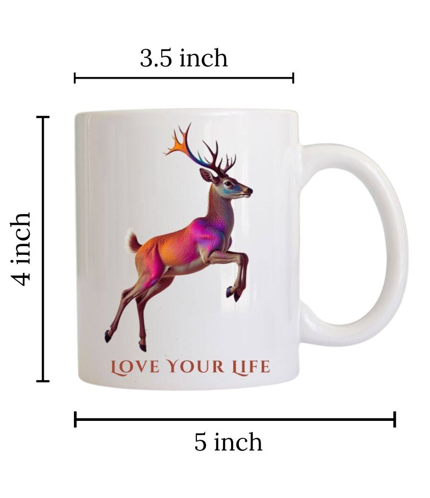 cute deer | coffee mug | love your life