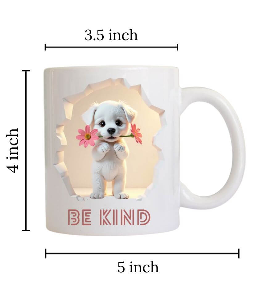 3D | coffee mug | be kind