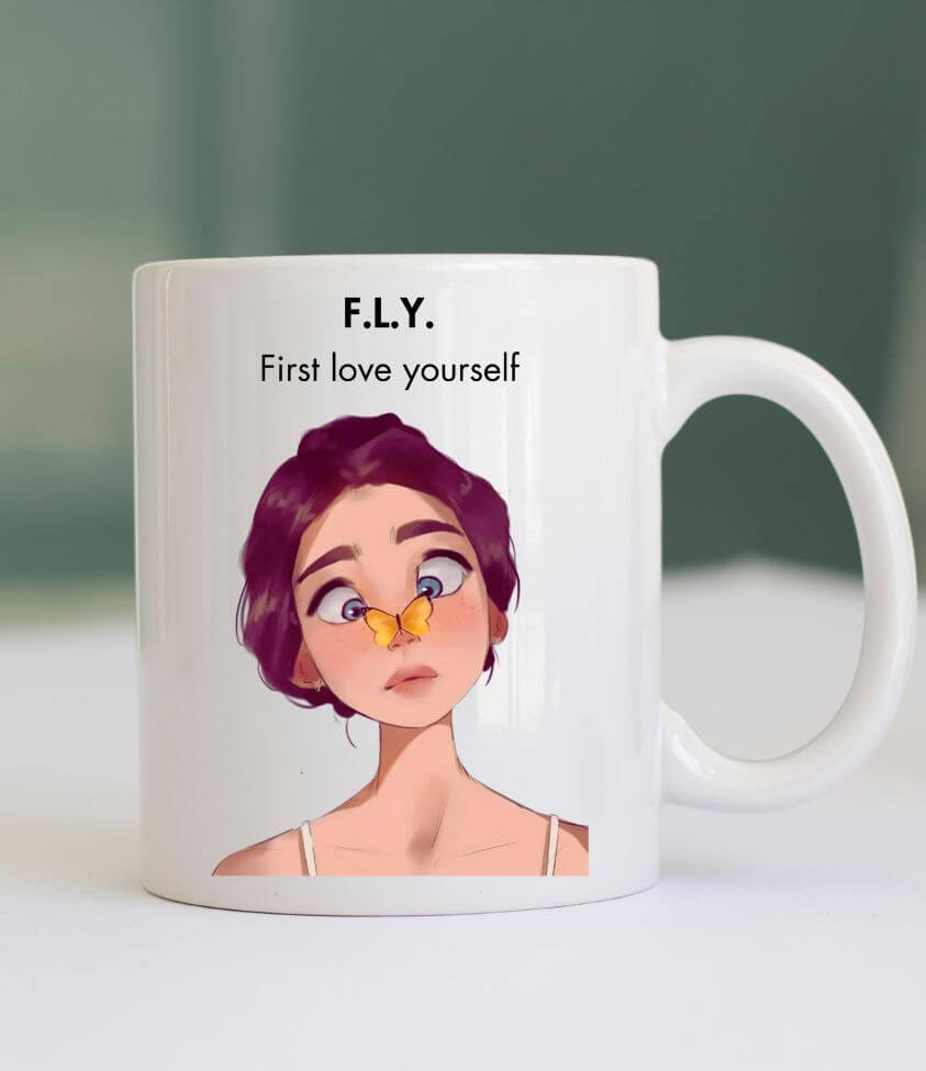 First love yourself | coffee mug