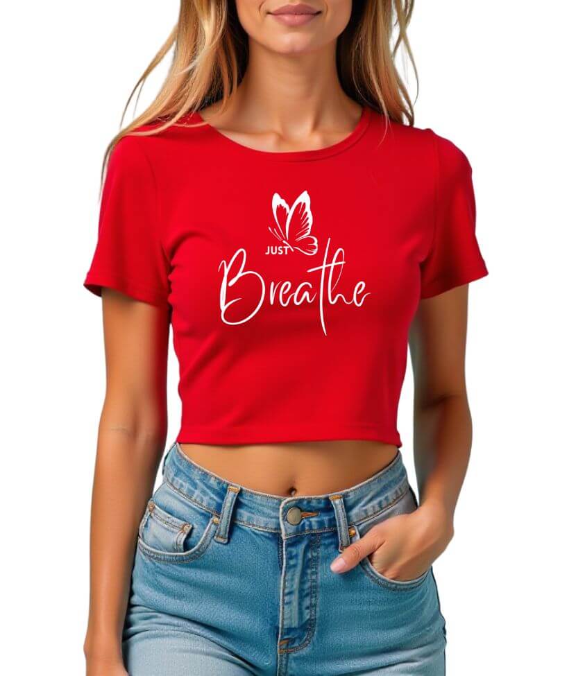 just breathe | crop top