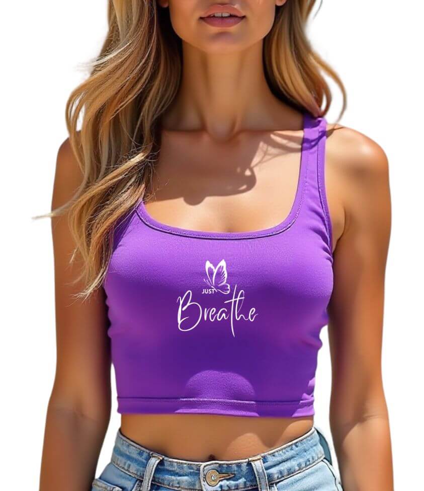 just breathe | crop top