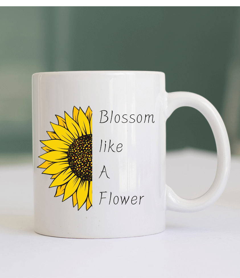 blossom like a flower | coffee mug