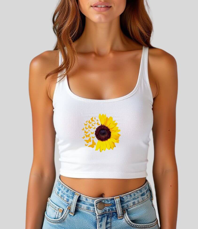 cute sunflower | crop top