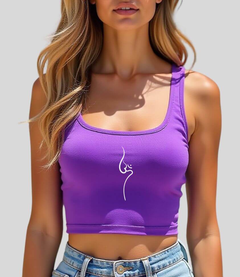 cute om | crop top