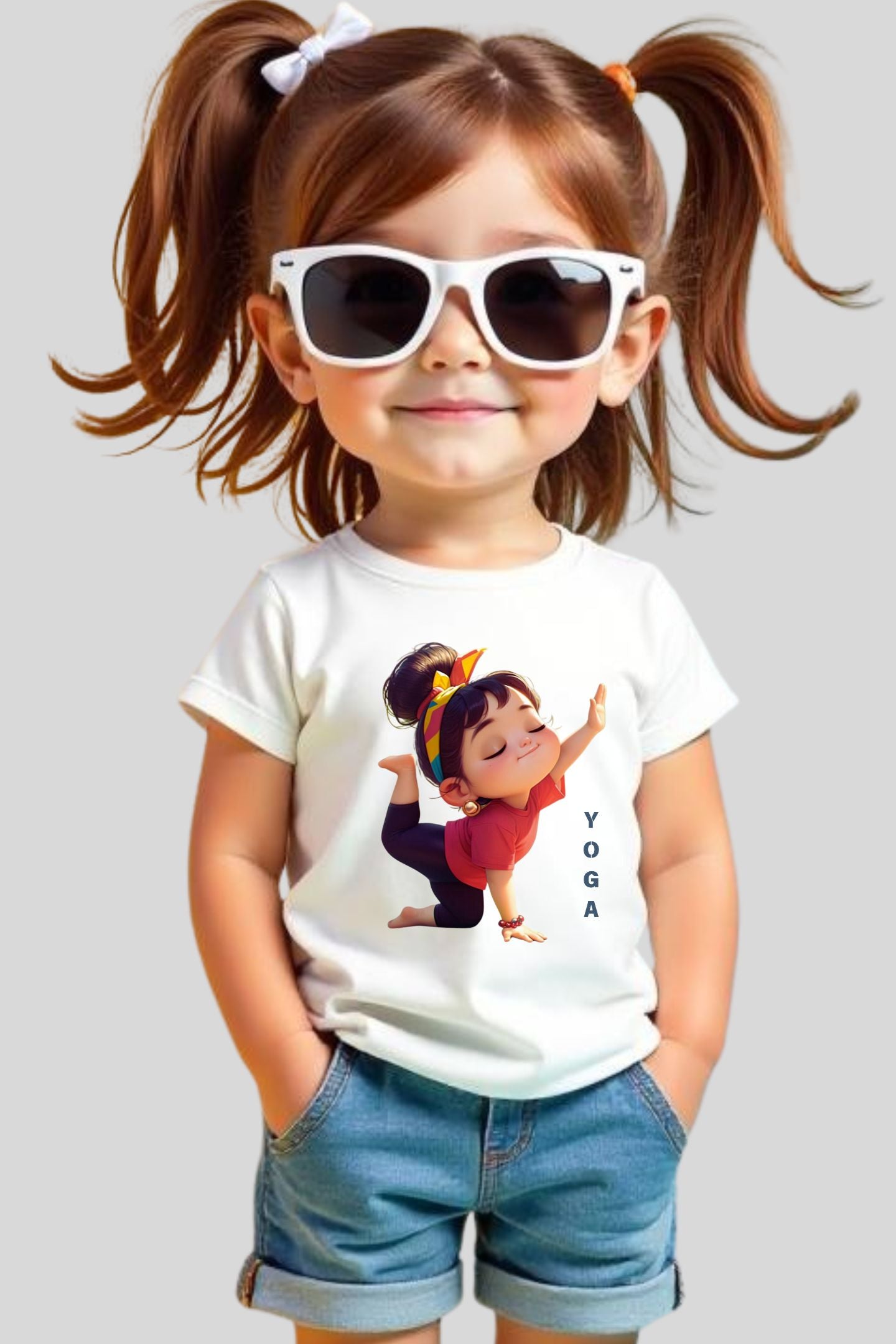 cute yoga | tee | girls