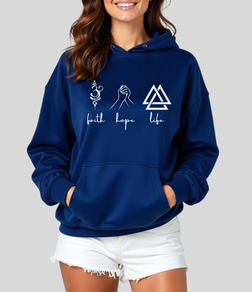 faith hope life | hoodie