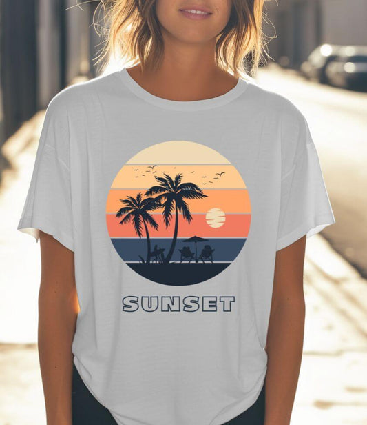 sunset tee