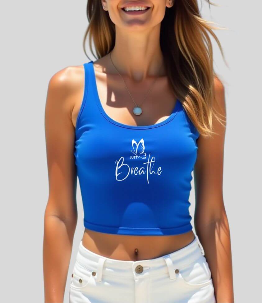 just breathe | crop top
