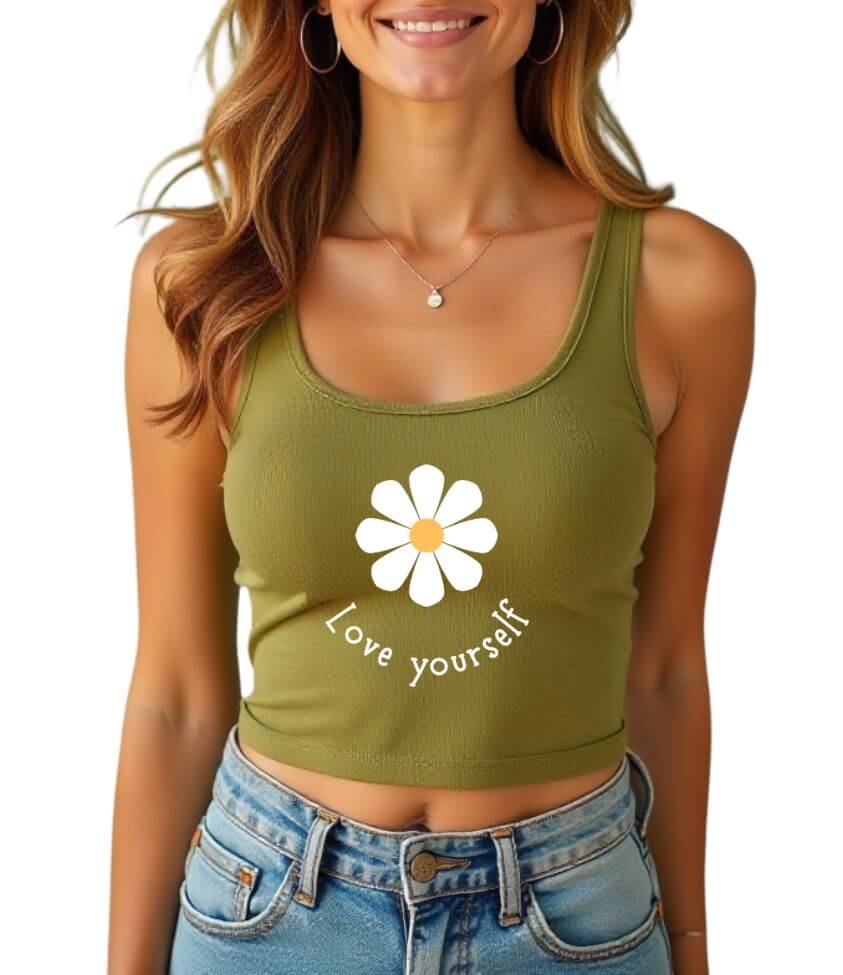 love yourself | crop tank