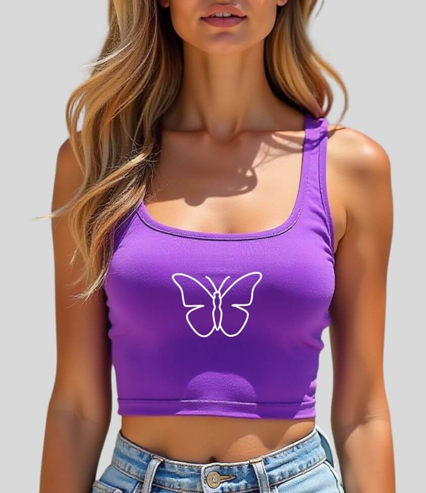 cute butterfly | crop top
