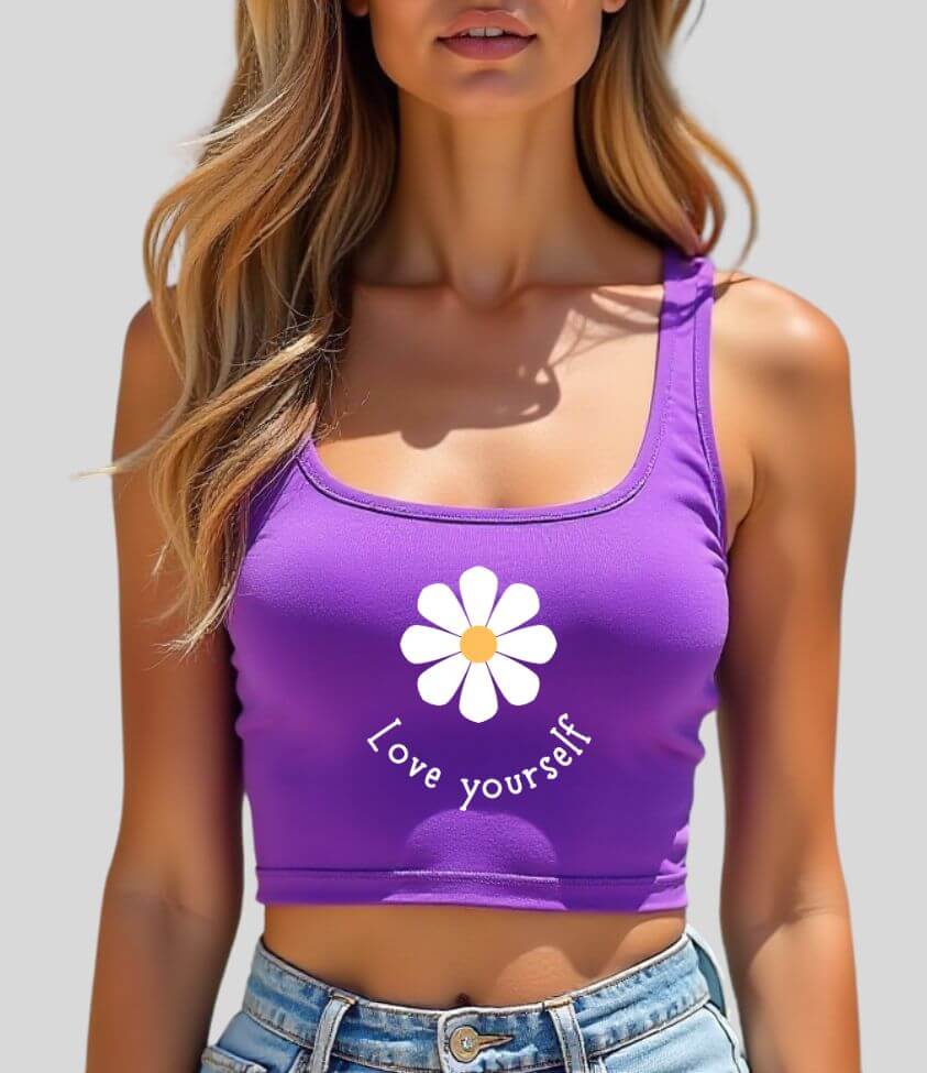 love yourself | crop tank