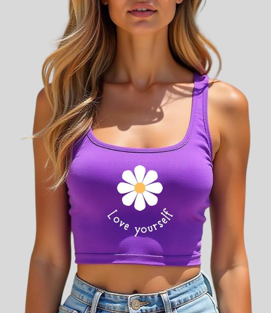 love yourself | crop tank