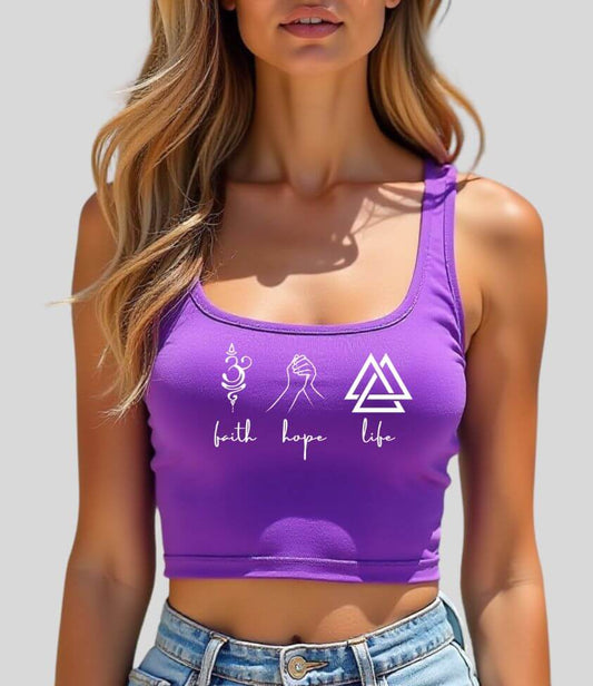 cute and spiritual | crop tank