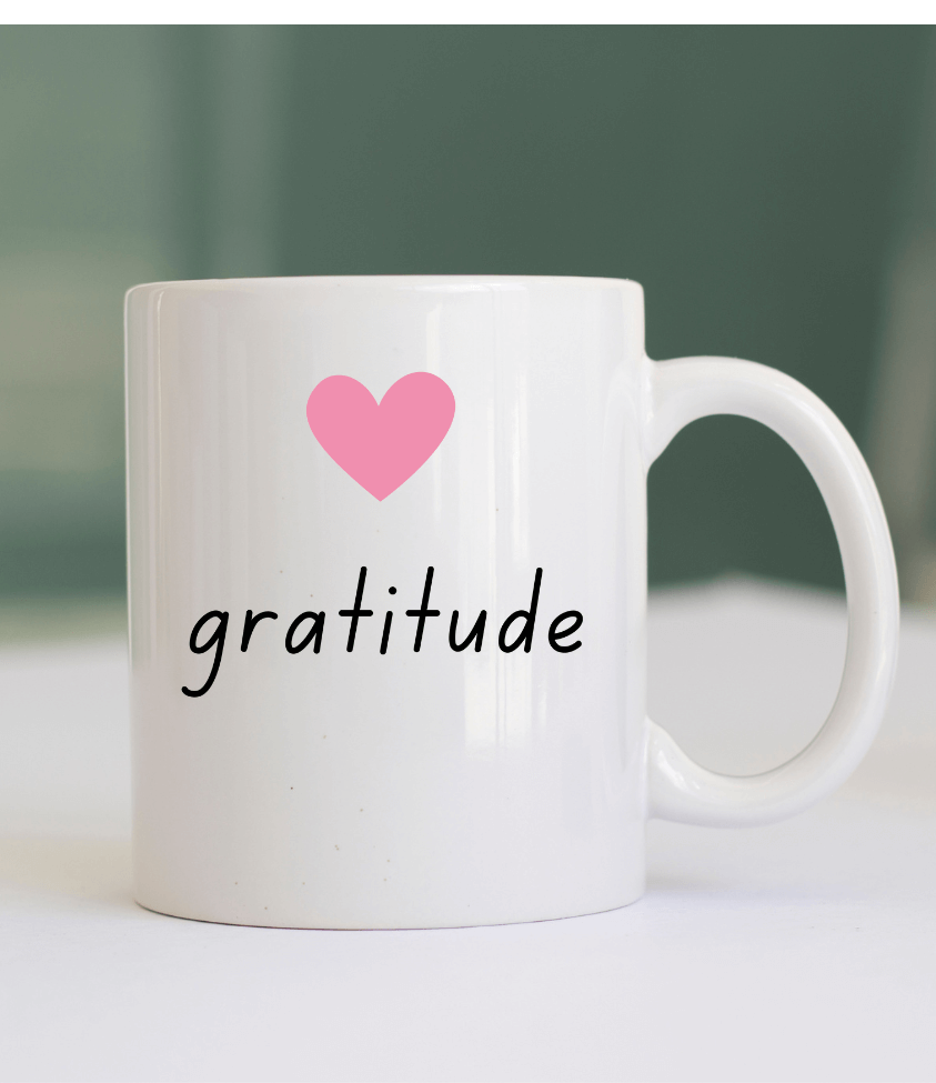 gratitude | coffee mug