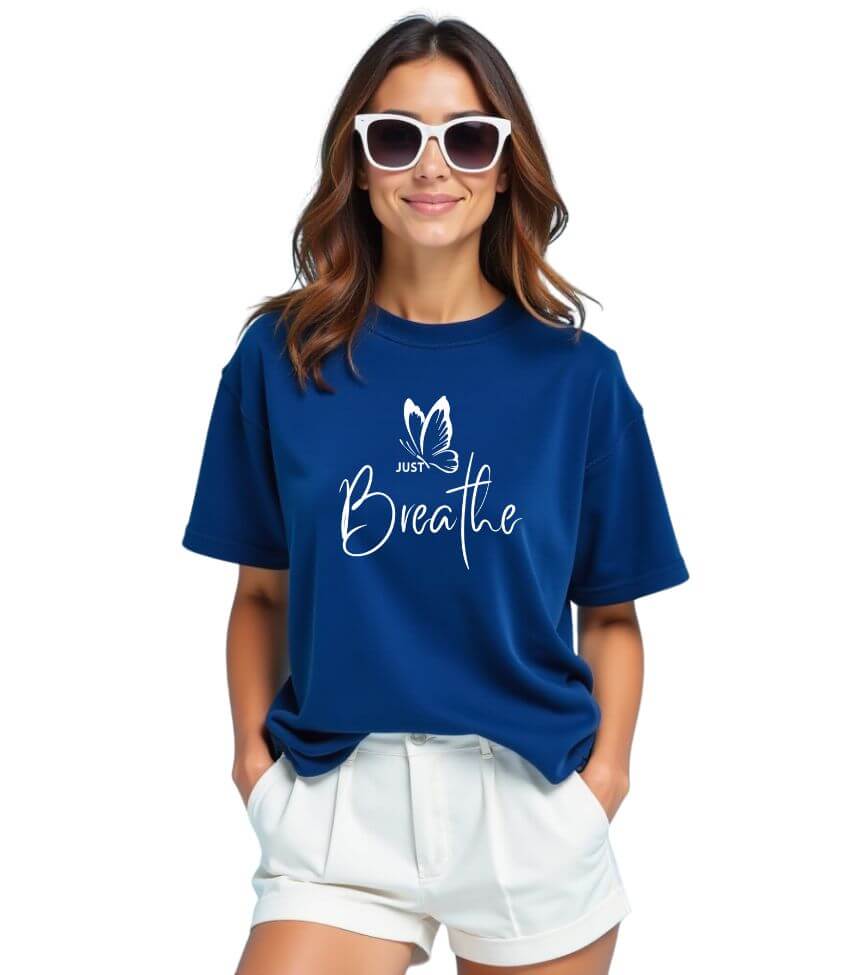 just breathe | oversized T