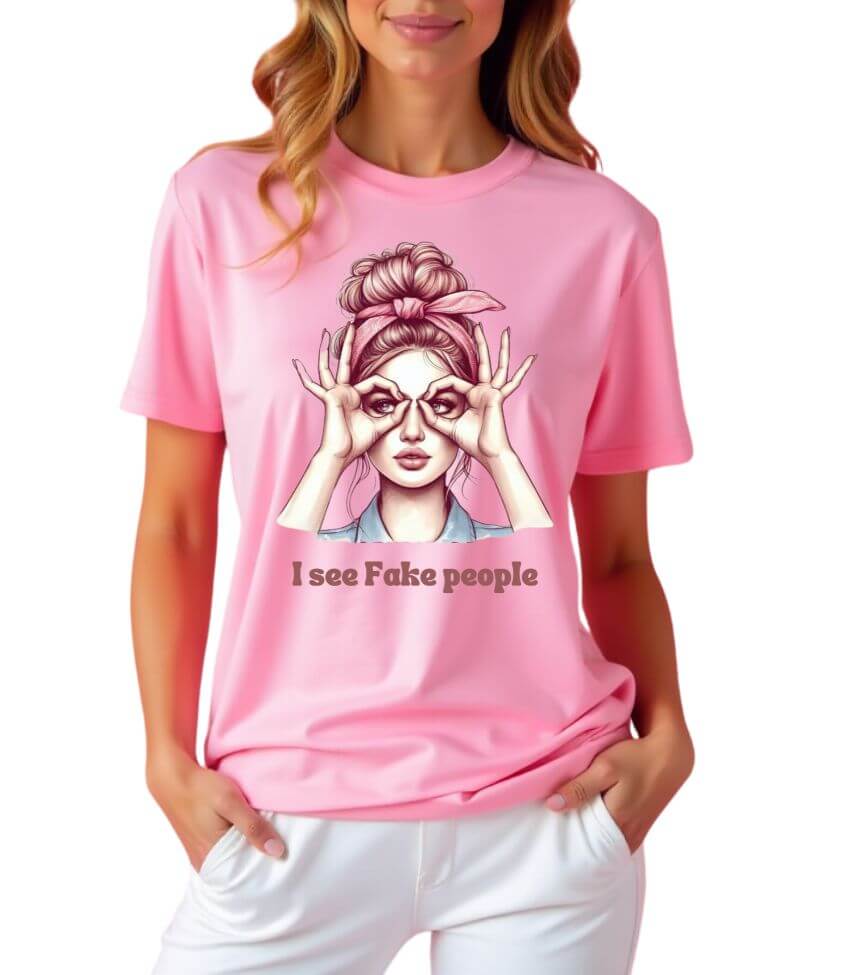 i see fake people | oversized T