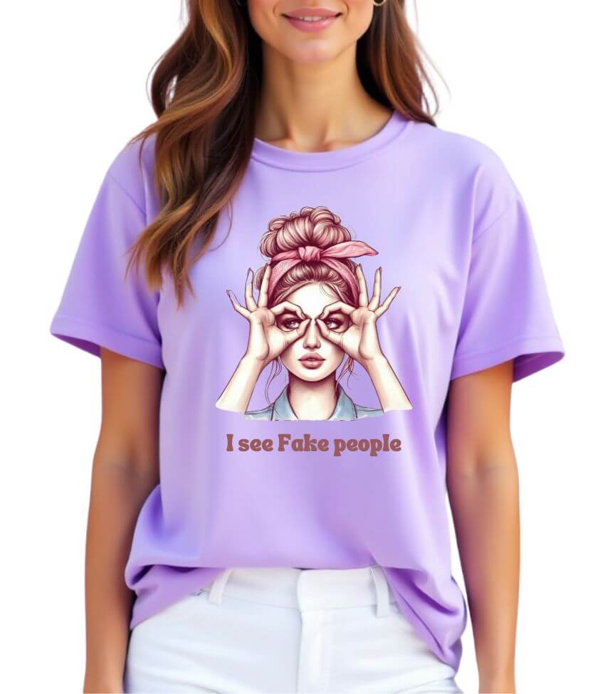 i see fake people | oversized T