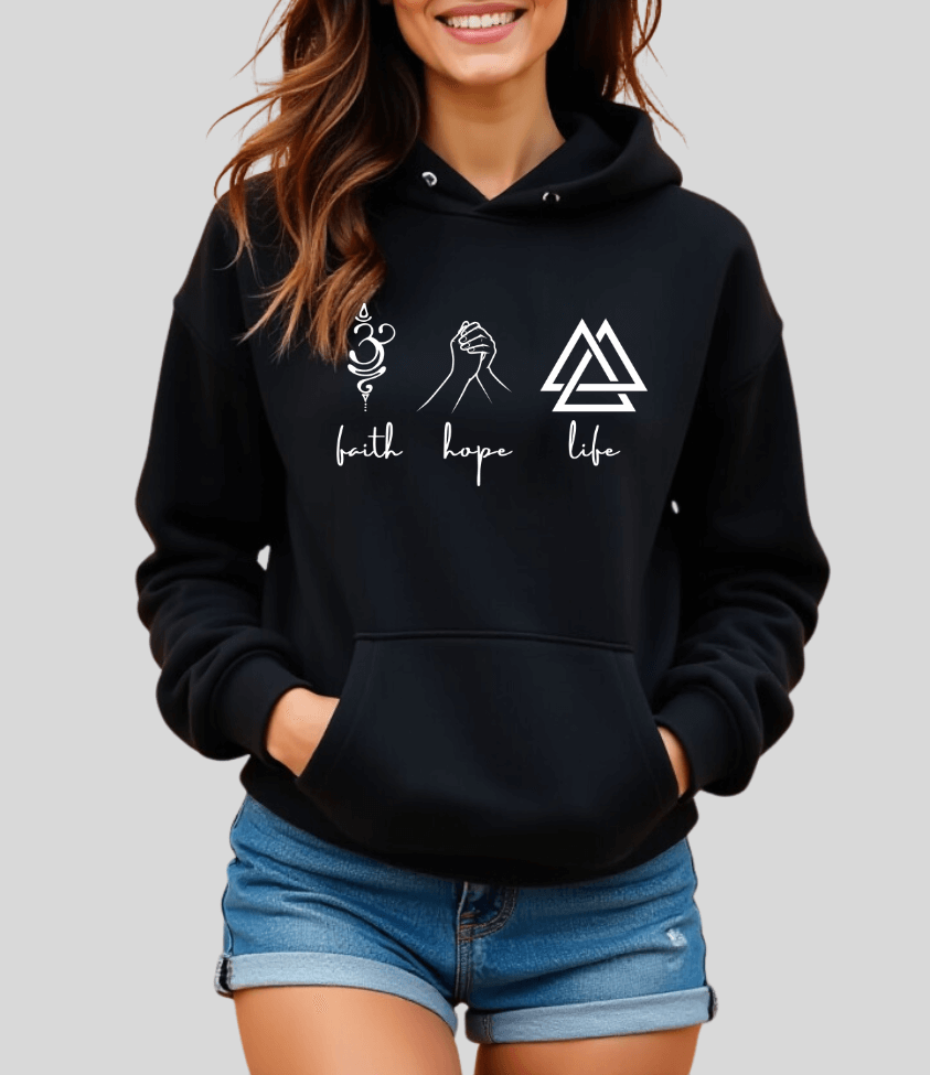 faith hope life | hoodie