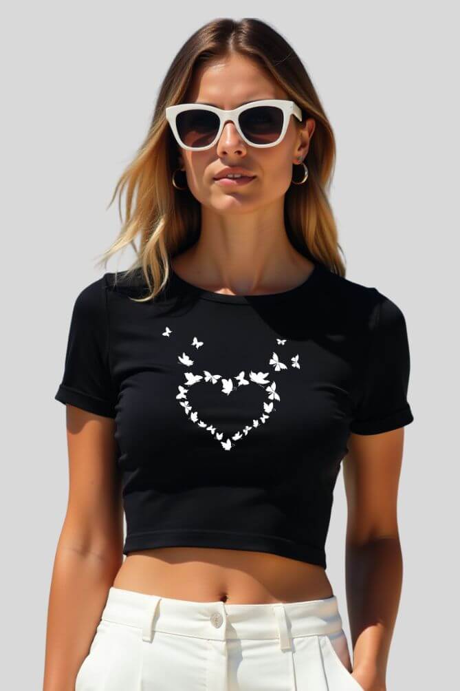 cute butterflies | crop top