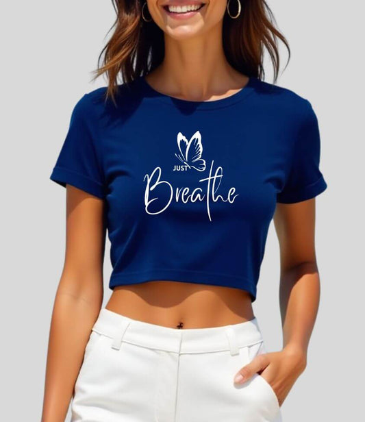 just breathe | crop top