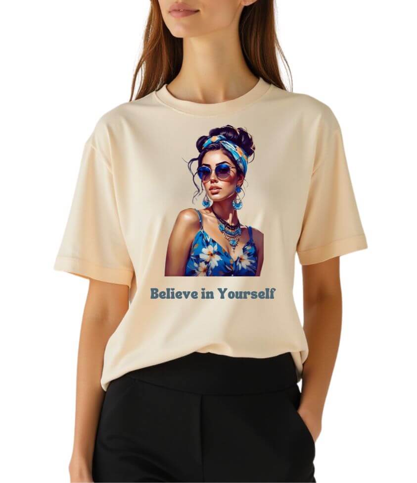 believe in yourself | oversized T