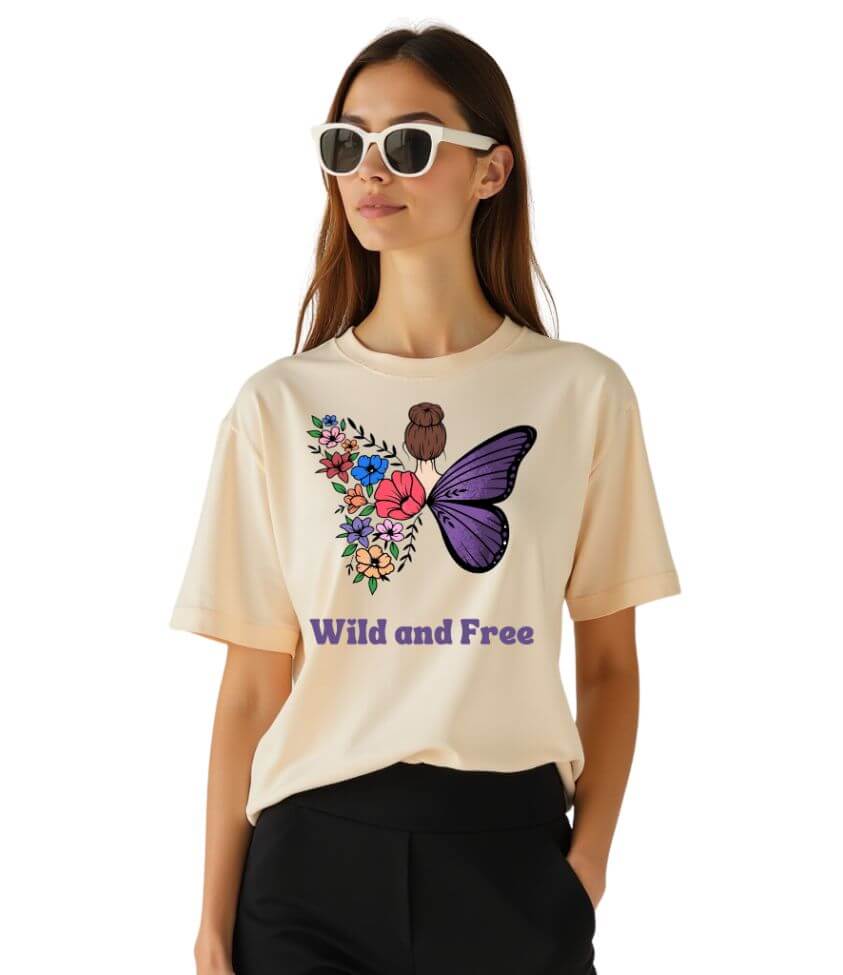 Beautiful butterfly | oversized tee