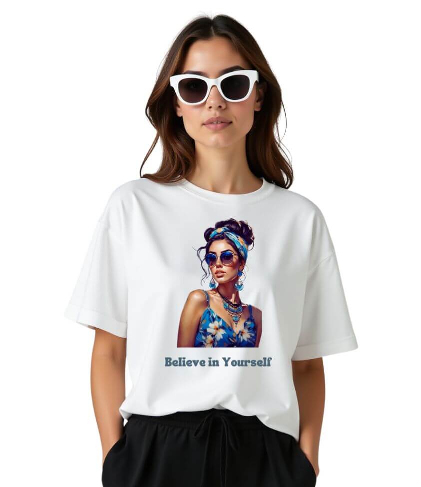 believe in yourself | oversized T