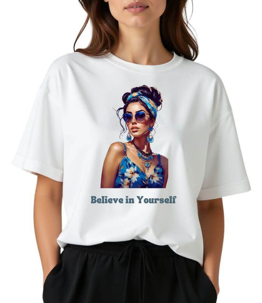 believe in yourself | oversized T