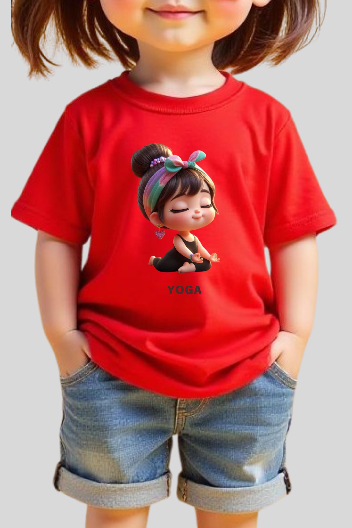 cute yoga | tee | girls