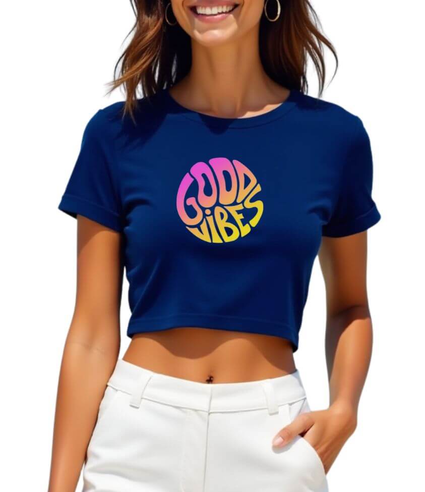 good vibes | crop top