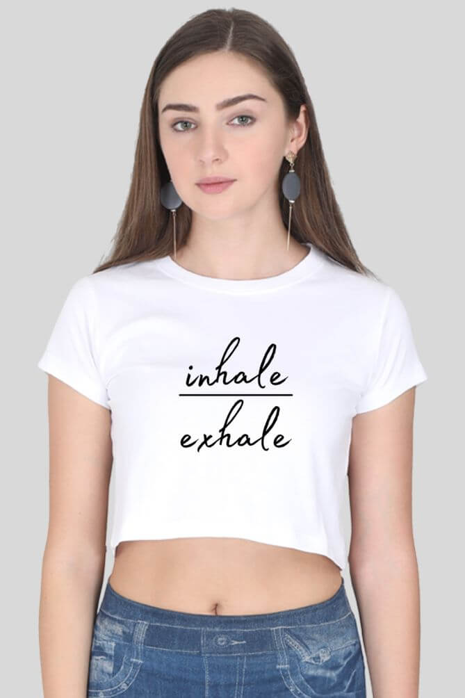 inhale | exhale | crop top