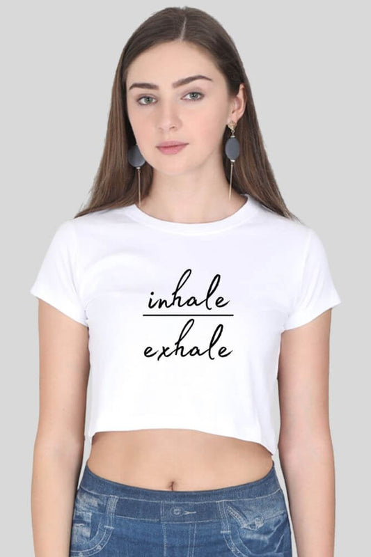 inhale | exhale | crop top