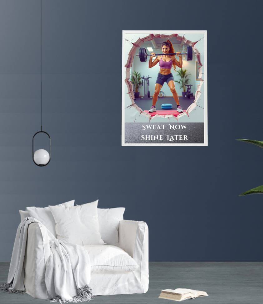 3D | frame | motivational | gym