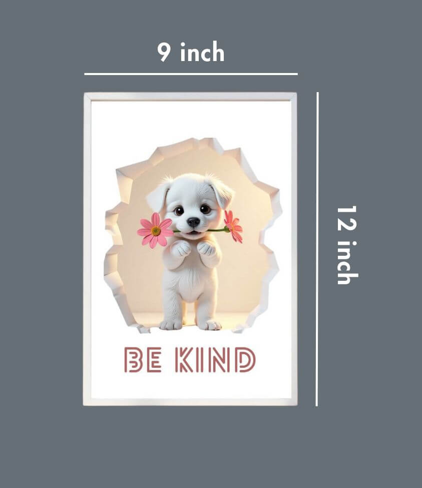 3D | art frame | be kind