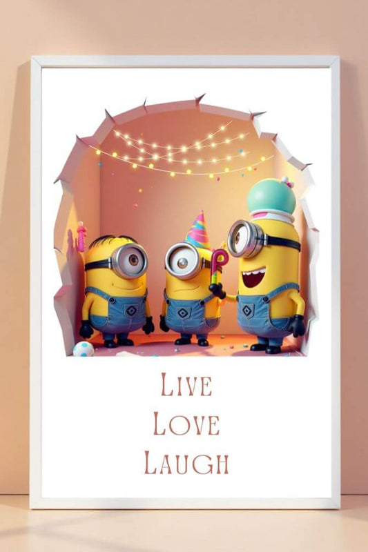 3D | minions | art frame