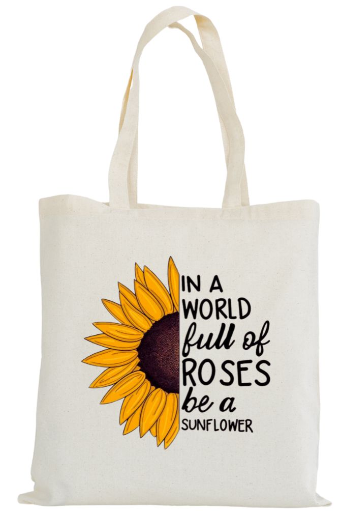 stylish tote bag | sunflower
