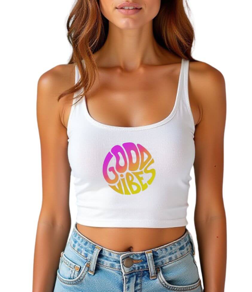good vibes | crop top